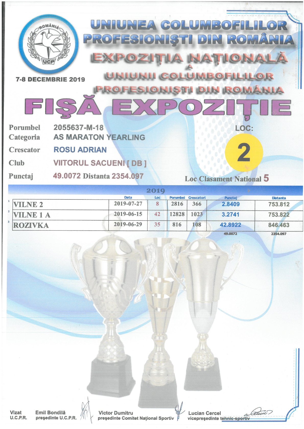 2055637-18 M orig. Razvan Mantescu, loc 5 Nat.AS Maraton Y 2019