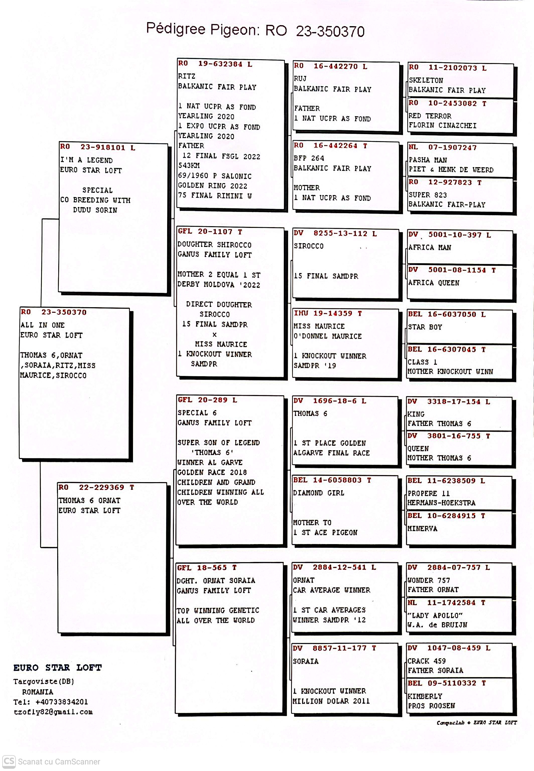 350370-23 M orig. Euro Star Loft, nepot Ritz loc 1 Nat. UCPR AS Fond Y 2020