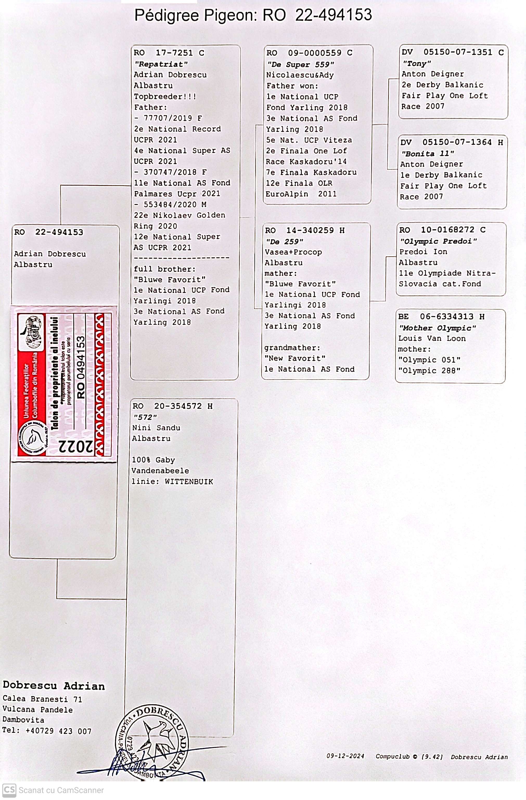 494153-22 M semi-frate loc 2 National Record 2021